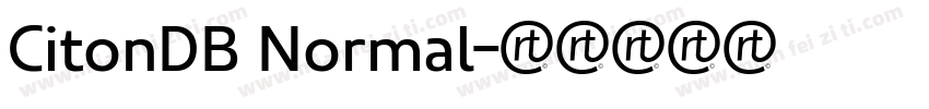 CitonDB Normal字体转换